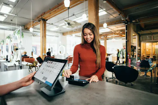 Client being served promptly in person